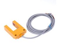 Interruptor Sensor Fotoeléctrico NPN 3 Hilos DC10-30V, Interruptor de Ranura en U con Fotocélula para Detección de Presencia, Compatible con Automatización Industrial