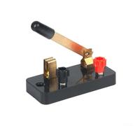 Interruptor SPST de grado de laboratorio con terminales de cobre y carcasa aislada adecuado para laboratorios de electricidad y magnetismo introductorios
