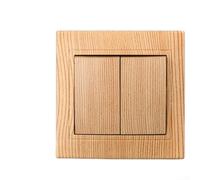 Interruptor Táctil 1 Vía Línea para madera 86mm 10A Interruptor(B) | línea para madera, control único 1 vía, acabado elegante, plástico , estándar 86mm