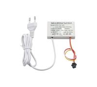 Interruptor Táctil con Sensor de Espejo AC110V-240V, Espejo de 1-5 mm, Interruptor Táctil con Luz LED de 12V, Alta Sensibilidad, Enchufe Doble UE