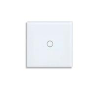 Interruptor Táctil Doble UE de 1 Vía y 2 Vías, Panel de Vidrio Templado, Interruptor de Escalera, Interruptores con Sensor para Dormitorio, Sin