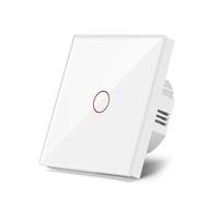 Interruptor Tactil Interruptor de luz táctil CA 100-240 V Interruptores sensoriales 1/2/3 Gang Interruttore(White touch one)