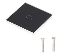 Interruptor Táctil Para Luz Zigbee, Placa De Vidrio Templado Y PC Ignífugo, Compatible Con Tuya, Un Gang - Control Remoto Inteligente, Función Temporizador, Uso Doméstico (negro)