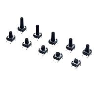Interruptor táctil serie 20 piezas 6X6, 6 * 6 * 4,3/5/6/7/8/9/10mm, pines, soporte Horizontal de 2/4 pies, interruptor de botón DIP PCB(6X6 DIP 4Pin,6x6x4.3mm)