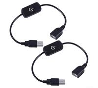 Interruptor Táctil USB LED 5V 4A Atenuador para suave Interruptor | Toque para suave, transición gradual 0-100%, evita fatiga visual, USB macho a hembra, para ideal lectura
