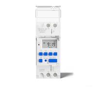 Interruptor temporizador astronómico para control automático de amanecer y atardecer | 16 A 3200 W con calendario perpetuo incorporado | para longitud de latitud y