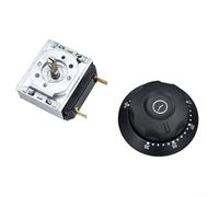 Interruptor temporizador de horno microondas con campana, ajuste ajustable de 30/60/90/120 minutos, construcción de metal y plástico resistente, 16 A, 250 V, compatible con horno eléctrico, olla