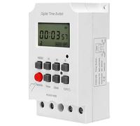 Interruptor Temporizador Digital LCD 220V KG316S con 32 Grupos de Control On/Off Interruptor Horario Programable para Electrodomésticos