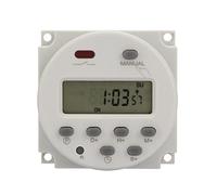 Interruptor temporizador digital programable de 7 días, dispositivo de control electrónico con relé de tiempo de 1 s a 168 h, 5 V/12 V/24 V/110 V/220 V para farolas, letreros de (24 VCC)