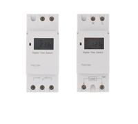 Interruptor Temporizador Interruptor temporizador digital programable de 20 ON/OFF, semanal, 7 días, THC15A, carril DIN, control de relé, CA 12 V, 24 V, 230 V y 220 V(1NO 24V)
