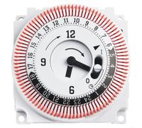 Interruptor temporizador mecánico de 24 horas, interruptor de panel industrial, tiempo máximo de ajuste 24 horas