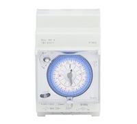 Interruptor Temporizador Mecánico, Interruptor Temporizador de Encendido/Apagado Programable 24 Horas, Carril DIN, con Reserva de Energía, Adecuado para Calentador de Agua, Bomba