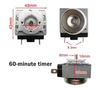 Interruptor temporizador mecánico para olla a presión eléctrica, olla arrocera y carrito de vapor - 15/30/60/90/120 minutos ajustable