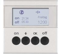 Interruptor temporizador para control de la iluminación, plataforma berker.Net, aplicación KNX radio, compatible coviva, para series berker S.1/ B.3/ B.7 de hager, aluminio