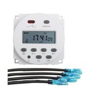 Interruptor Temporizador Temporizador digital CN101A de 220 V, 110 V, 12 V y 24 V, programable semanalmente durante 7 días, con relé y temporizador de 10 A y luz de reloj.(110V with 4wires)