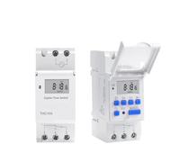 Interruptor Temporizador Temporizador digital programable semanal de 7 días con control de interruptor, CA 220 V, 230 V, 12 V, 24 V, 48 V, 16 A, montaje en riel DIN THC15A(12V AC DC)
