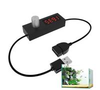 Interruptor Temporizador USB con Cable Ajustable (70cm), Control de Tiempo para Ahorro Energético, Ideal para Profesionales, Hogar y Negocios, Compatible con Varios Dispositivos