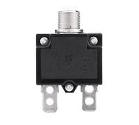 Interruptor térmico de circuito, AC 125/250V Interruptor térmico de reinicio Interruptor de circuito Protector de sobrecarga de corriente para generador, negro(15A)
