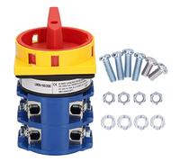 Interruptor Torvex, interruptor de cambio giratorio 160A AC240V AC440V, interruptor de transferencia selector con candado para panel de control de equipos