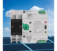 Interruptor transferencia automática doble potencia Alimentación ininterrumpida 2P 63A 125A Interruptor cambio automático fotovoltaico ATS Inversor solar fotovoltaico Interruptor palanca UPS (100A)