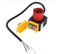 Interruptor trifásico con cable e inversor de fase, interruptor de parada de emergencia combinado de 380/400 V, para uso industrial en