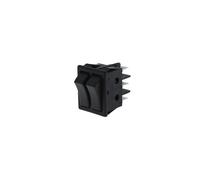 Conmutador basculante doble bipolar 16a250vac negro