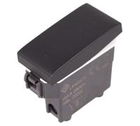 Interruptor unipolar 1P 16A 220V compatible con Bticino Living Compatible con Vimar Plana (Negro Estándar)