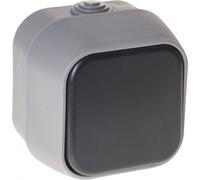 Interruptor unipolar bert ip54 gris 7x7x5 cm
