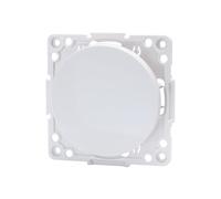 Interruptor unipolar de 1 vía, color blanco, ideal para controlar luces y ventiladores en hogares y oficinas.