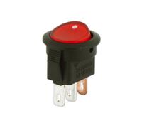 Interruptor unipolar empotrable basculante miniatura luminoso electro
