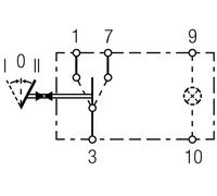 Hella Interruptor 6GM 007 832-241, tecla basculante, 5 conexiones, posiciones I-0-II
