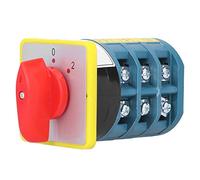 Interruptor Universal de 3 Posiciones, Trifásico, Selector de Leva Giratorio Universal, Interruptores de Enclavamiento LW5D-40D0723 / 3380/220 / 110V 40A