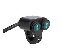 Interruptor universal de manillar de motocicleta, 22 mm, manillar de motocicleta, faro, freno, luces antiniebla, bocina, interruptor de botón de control dual(UN)