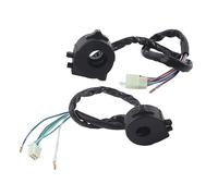 Interruptor universal de manillar para motocicleta de 22 mm, conjunto para el lado izquierdo y derecho con interruptores de bocina, señal, luz alta y luz baja; controles de