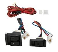 Interruptor Universal del Elevalunas Eléctrico del Automóvil, Plástico ABS Apariencia Hermosa Kits de Regulador Universal del Automóvil de 12 V 5 Piezas para 2 Puertas