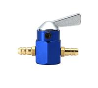 Interruptor universal en línea para válvula de combustible de 6 mm y 8 mm. Grifo de gasolina/combustible en línea para motocicleta. Interruptor de encendido/apagado para combustible.(Blue 8mm)