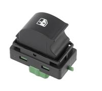 Interruptor Ventana Eléctrica Compatible Con Peugeot Para Boxer Para Bipper 2006 2007 2008 2009 2010 - Interruptor De Elevalunas Eléctrico Botón De Vidrio 6554.XV 735532906 735421717(Green)