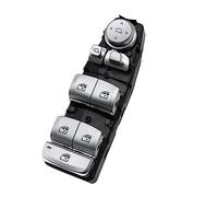 Interruptor Ventana Eléctrica Para 3 5 7 X3 X4 F30 F35 F25 F26 F07 F10 F18 F01 F02 Regulador De Botón De Control De Interruptor De Ventana Principal De Energía Eléctrica(Model A Silver)