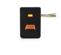 Interruptor Volante Multifunción Botón De Encendido/apagado Con Luz LED Naranja Calefacción Volante Para Mitsubishi Para Outlander Para Eclipse Para Cross 2018(Light bar)