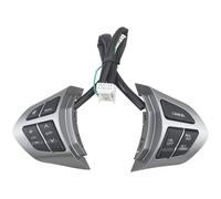 Interruptor Volante Multifunción Retroiluminación Roja Para Suzuki Para Grand Para Vitara II 2007-2013 Interruptores Control Crucero En El Volante(Plata)