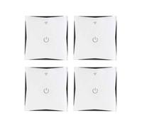 7hSevenOn Home Pack 4 Interruptores WiFi de Pared vía Smartphone/APP 7hSevenOn Home