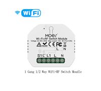 (Interruptor WiFi de 1 banda) Módulo de interruptor WiFi Zigbee inteligente de Moes, interruptor de cortina con