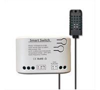 Interruptor WiFi Tuya Smart Life con relé y monitorización de temperatura y humedad.