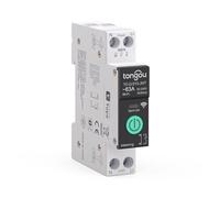 Interruptor WiFi universal Smart Wifi con medición de consumo de energía y función de protección de sobrecarga, temporizador inteligente, control por voz compatible con Alexa, Google Home