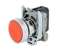 Interruptor XB4BA42: Presión 22mm Barra.Pos: 1 NC rojo Falta 3A/240VAC IP66 S...