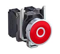 Interruptor XB4BA4322: presión 22mm plana Harmony XB4 Ø22mm SCHNEIDER ELECTRIC