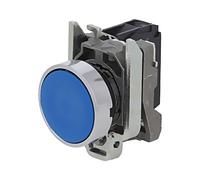 Schneider Electric XB4BA61 Pulsador Ø 22, Retorno Resorte Nivelado, 1 Na