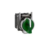 Interruptor XB4BK133B5: Barra giratoria de 22 mm.Pos: 3 NC + NO verde LED 24V...