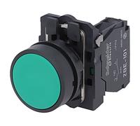 Interruptor XB5AA31: Presión 22mm Barra.Pos: 1 NO verde Falta 3A/240VAC IP66 ...