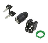 Interruptor XB5AG33: Interruptor giratorio con llave Barra de 22 mm.Pos: 3 NO...